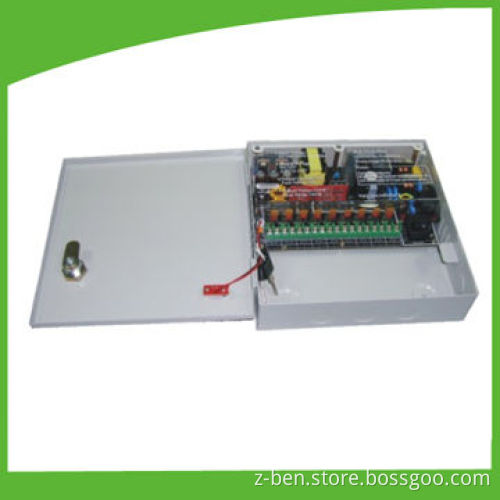 DVR Power Supply for CCTV Cameras, with 100 to 240V AC Input Voltages, Measures 200 x 202 x 50mm